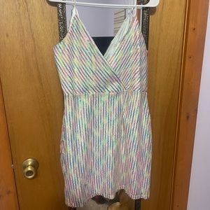 Rainbow Sequin Cocktail Dress